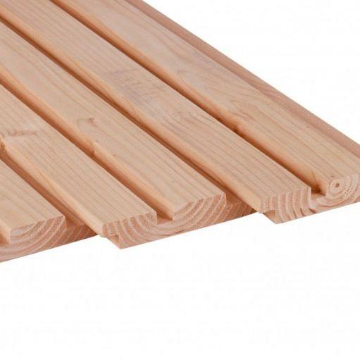 Douglas geschaafd rhombusprofiel 2,7 x 14,5 x 400 cm, onbehandeld.