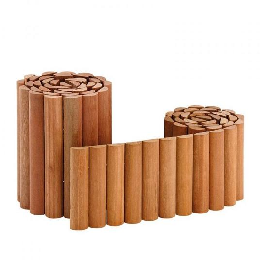 Elephant Rolborder Duurzaam Hardhout FSC 30x180 cm – Natuurlijke Afwerking voor Tuin en Terras