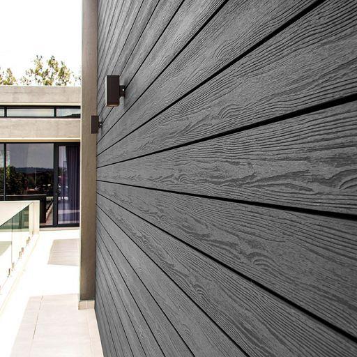 Eva-Last Coal Black FSC Apex composiet blinde gevelbekleding Stripes XM