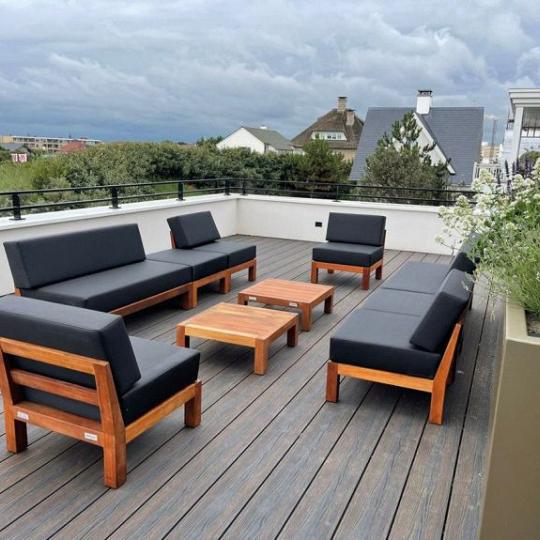 Elephant Tuinmeubel Trinidad Almendrillo FSC Hardhout – Hocker/Zitting 68x68x25 cm (zonder rug, excl