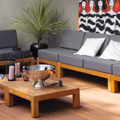 Elephant tuinmeubel Trinidad Almendrillo FSC hardhout bank met rug 68x136x74,5 cm (excl. kussens)