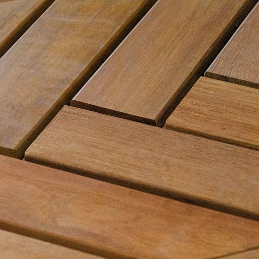 Elephant visgraat terrastegel hardhout FSC 3×100×100 cm vlak geschaafd