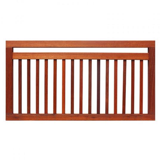 Industrieel Bangkirai Hardhout 3,2 x 150 x 80 cm – Naturel Geolied & RVS Geschroefd