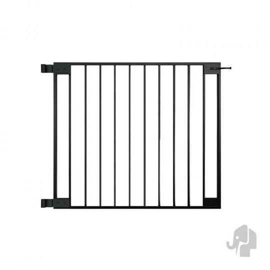 Elephant poortje industrieel zwart aluminium 3x100x85 cm – zwart gepoedercoat inclusief poortbeslag