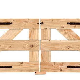 Elephant dubbele tuinpoort Douglas FSC 4,5×300×100 cm – inclusief beslagset