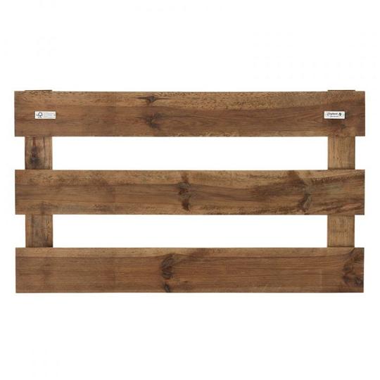 Elephant tuinhek bruin verduurzaamd Grenen FSC 3x120x70 cm – horizontale planken