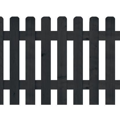 Elephant hek Vuren FSC zwart gelakt 3,2 × 180 × 80 cm – Strakke en duurzame tuinafscheiding