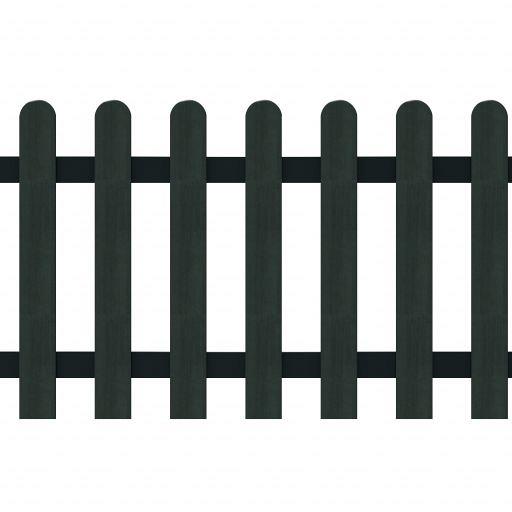 Elephant Tuinhek Classic houtcomposiet FSC/GRS met aluminium – 230 x 180 x 80 cm – Antraciet – RVS g