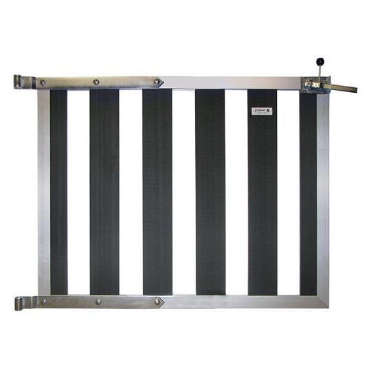 Elephant poortje Design houtcomposiet FSC/GRS antraciet/alu 100x80 cm