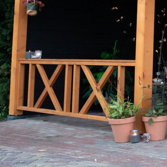 Elephant paalhouder met voet verzinkt staal 8x16x30 cm – insteekmodel voor aluminium palen