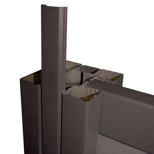 Elephant geassembleerde paal Modular/M&M aluminium 6,8x6,8x180 cm antraciet – voor een schutting van