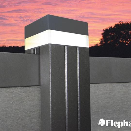 Elephant geassembleerde paal Modular/M&M aluminium 6,8x6,8x97 cm geanodiseerd – dé stevige basis voo