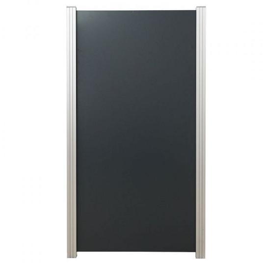 Elephant Rechte Schutting ACP Aluminium Composiet 90 (87,8) x 180 (174,2) cm Antraciet + Paaladapter