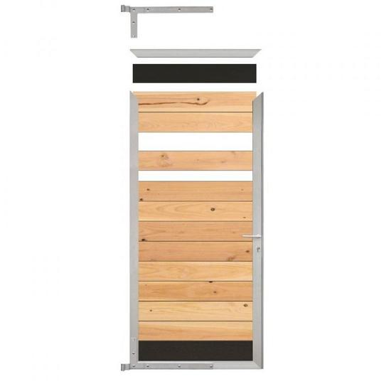 Elephant Tuindeur Kit Mix&Match Aluminium 4x90x200 cm – Geanodiseerd – Inclusief krukken, slot en be