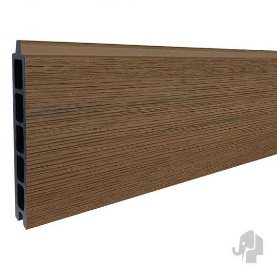 Elephant lamel Mix&Match houtcomposiet FSC – Co-extrusion Natural dark brown (2 stuks)