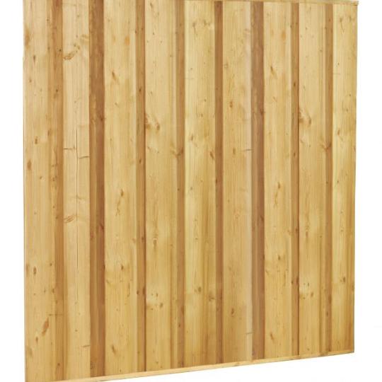 Beto-dichtplankscherm van fijnbezaagde vuren planken, 180 x 180 cm, groen geïmpregneerd.