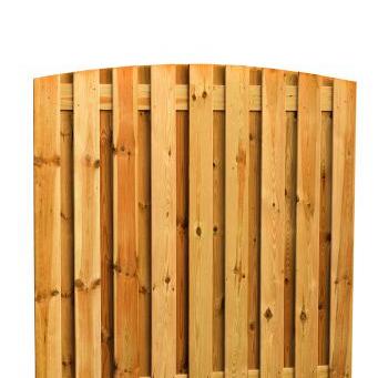 Grenen geschaafd schutting 19-planks 15 mm, 180 x 180 cm, verticaal toog, groen geïmpregneerd.