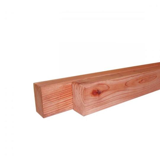 Douglas fijnbezaagde regel 4,5 x 7,5 x 300 cm, onbehandeld.
