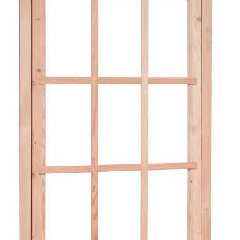 Douglas 9-ruits uitzetraam, 89,8 x 136,3 cm, onbehandeld.