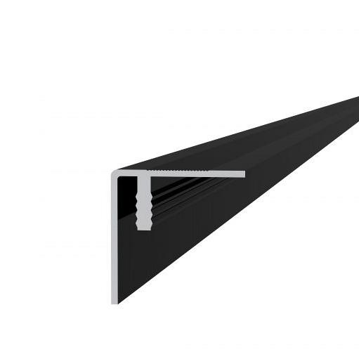 Aluminium hoekprofiel/plint 4 x 4 x 300 cm, antraciet.