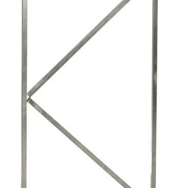 Verstelbaar stalen poortframe 90 x 155 cm, vuurverzinkt.