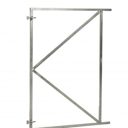 Verstelbaar stalen poortframe 120 x 155 cm, vuurverzinkt.