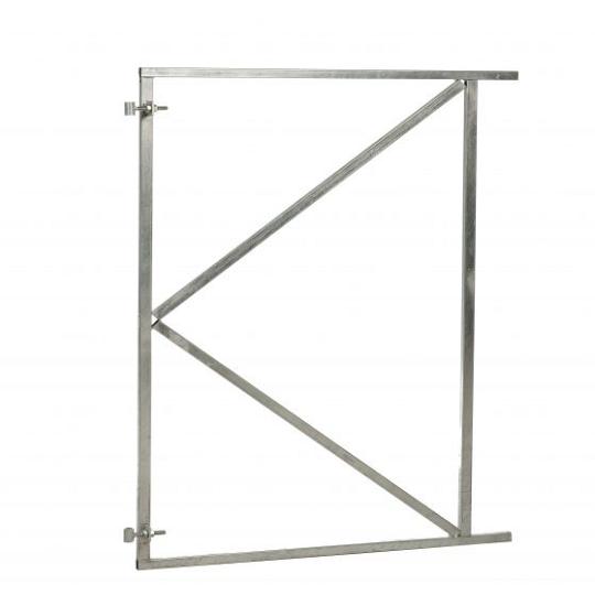 Verstelbaar stalen poortframe 150 x 155 cm, vuurverzinkt.