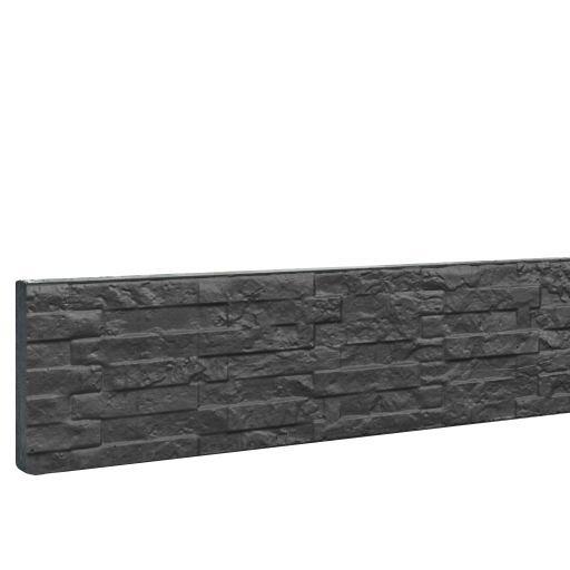 Betonplaat Dubbelzijdig Leisteenmotief 36 x 3,5 x 184 cm – Antraciet Ongecoat