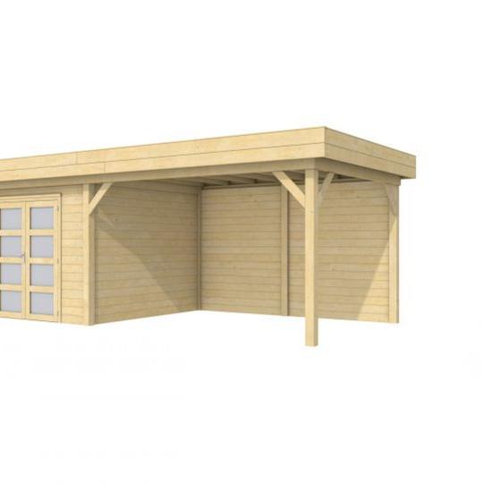 Vuren Topvision Bosuil, 300 x 300 en luifel 400 cm, onbehandeld.