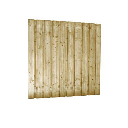 Jumboscherm geschaafd vuren 21-planks 15 mm, 180 x 180 cm – Recht Verticaal, Groen Geïmpregneerd