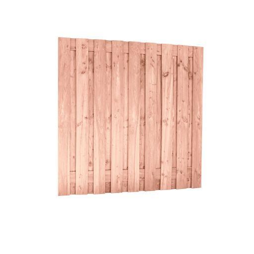Douglas Fijnbezaagd Plankenscherm 19-planks 15 mm, 180 x 180 cm, Onbehandeld