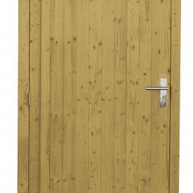 uren enkele dichte deur extra breed inclusief kozijn, linksdraaiend, 112 x 201 cm, groen geïmpregnee