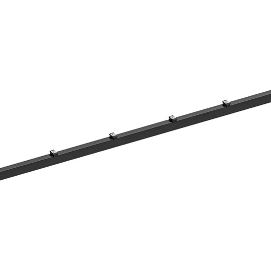 Hillfence metalen paal, inclusief aansluitingset en afdekkap, 6 x 4 x 240 cm, zwart.