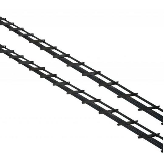 DHZ zwart shutter framewerk, 2 stuks 165 cm t.b.v. 14 planken.