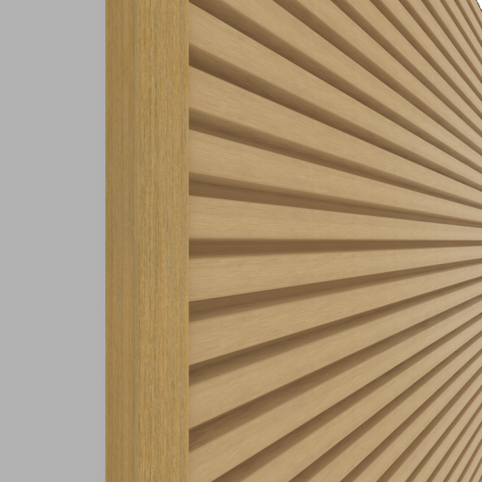 NewTechWood Aluminium Co-Extrusie Eindprofiel voor Castellation PRO – 5 x 5 x 300 cm, Red Cedar