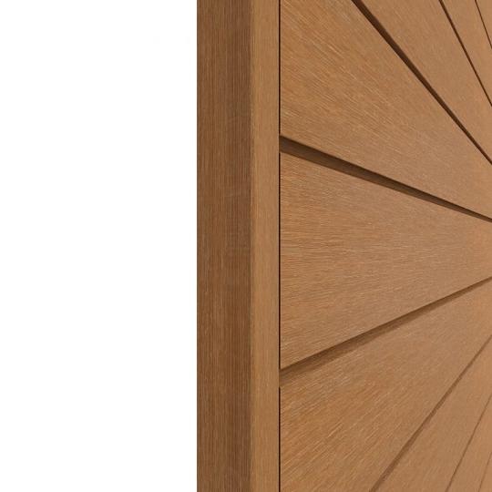 NewTechWood HKC Co-Extrusie Eindprofiel Castellation – Wandbekleding 7 x 5 x 300 cm, Red Cedar