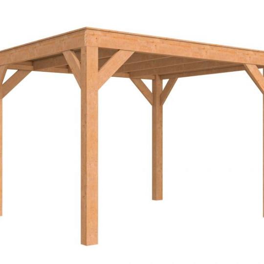 Douglasvision buitenverblijf Modern 306,5 x 306,5 cm, onbehandeld.