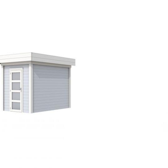 Vuren Topvision Kiekendief, 200 x 300 cm, wanden lichtgrijs en basis wit.