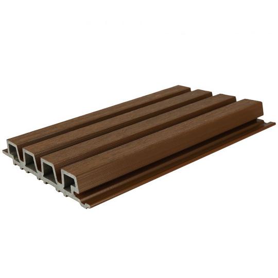 NewTechWood HKC co-extrusie Castellation PRO35 gevelbekleding, 3,3 x 21,5 x 230 cm, Ipe.