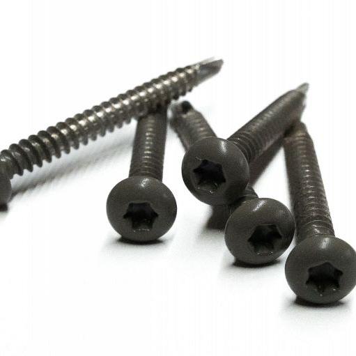 RVS schroef met gekleurde top voor NewTechWood Castellation PRO, set a 50 stuks incl. bit, Silver gr