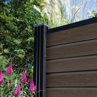 Elephant Lamel Double Rhombus Houtcomposiet FSC – Ipé/Black (2 x 14,1 x 180 cm – 6 stuks)