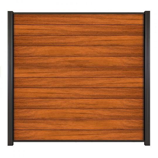 Elephant Lamel Mix&Match Jatoba FSC Hardhout 2x14,1x180 cm (2 stuks) – Zwarte Krimpfolie