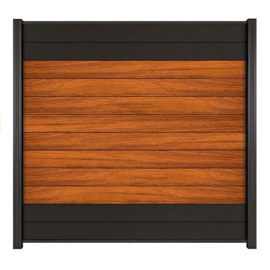 Elephant Lamel Mix&Match Jatoba FSC Hardhout 2x14,1x180 cm (2 stuks) – Zwarte Krimpfolie