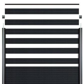 Elephant lamel triple Rhombus houtcomposiet FSC antraciet 2x14,1x180 cm (6 stuks)