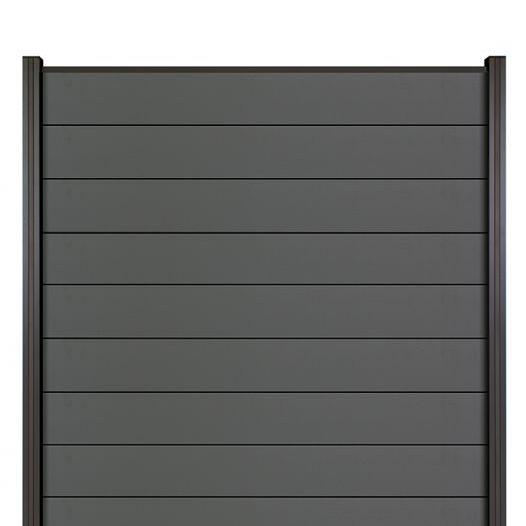 Elephant schutting Modular Evo houtcomposiet FSC 180x200 cm – Rock Grey