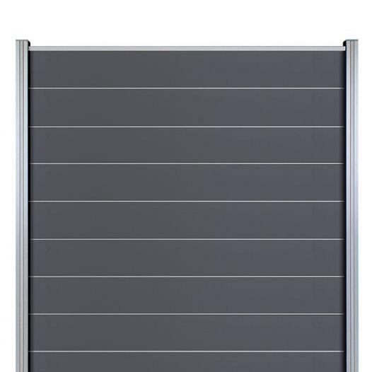 Elephant schutting Modular Evo houtcomposiet FSC 180x200 cm – Rock Grey