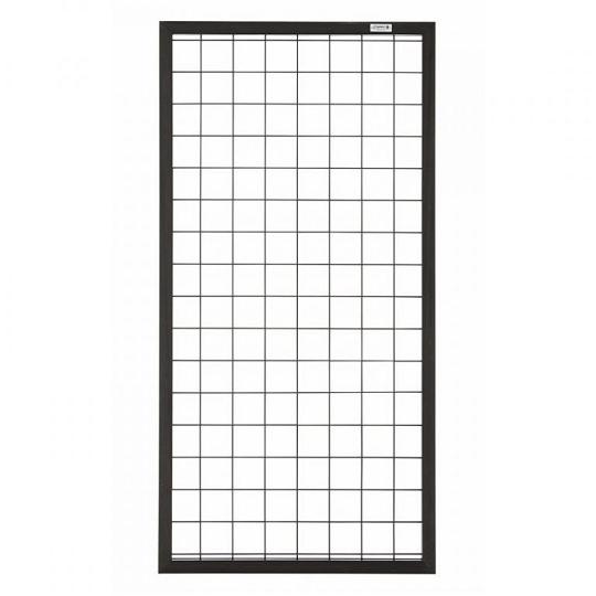 Elephant draadmat schutting houtcomposiet FSC/GRS  900x1800mm antraciet kader met zwarte draadmat