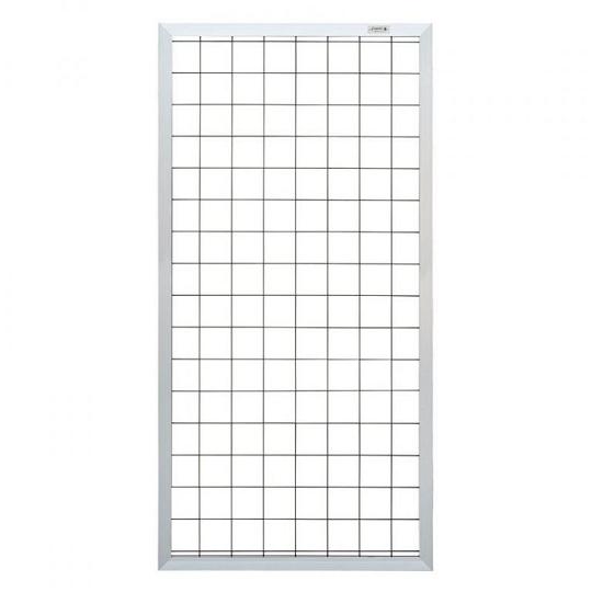 Elephant draadmat schutting Forte aluminium  900x1800mm alu kader/zwart staal draadmat