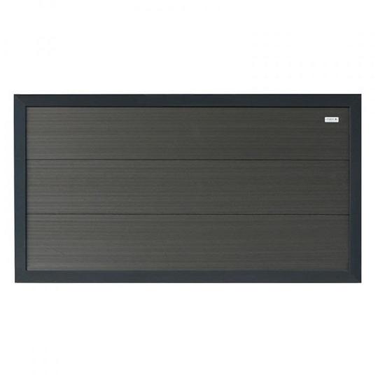 Elephant schutting Forte houtcomposiet FSC/GRS halfhoog antraciet 4x180x93 cm