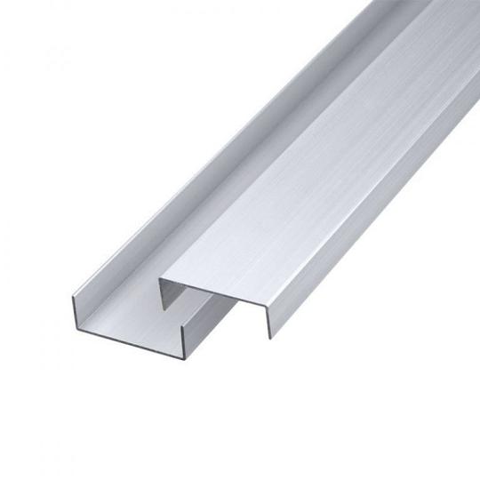 Elephant schutting afdekprofielen aluminium – 2x5x200 cm (set van 2 stuks)